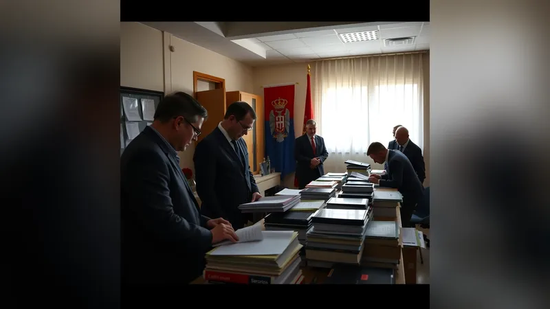 Članovi izborne komisije broje glasačke listiće na vanrednim parlamentarnim izborima u Srbiji